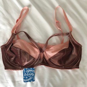 Beautiful Free People unlined bra with velvet